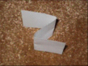 paper folded in thirds
